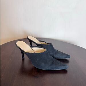 BCBGirls Maxazria Y2K Suede Mules - Size 7.5